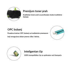 HP 17A Toner Crni – Zamenski CF217A za Laserske Štampače