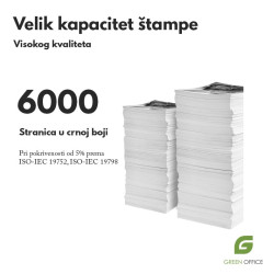 Samsung CLT-K506L black kompatibilni toner – kapacitet štampe 6000 stranica (infografika)