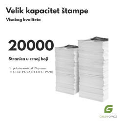 HP 82X (C4182X) toner kapacitet stampe