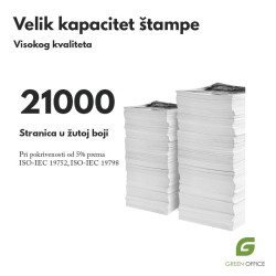 HP 824A yellow kompatibilni toner (CB382A) kapacitet stampe
