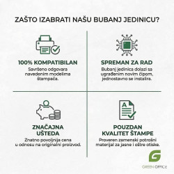 karakteristike kompatibilne bubanj jedinice ce314a