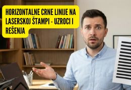 Horizontalne crne linije na laserskoj štampi - uzroci i rešenja
