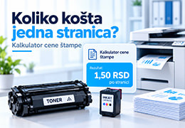 Kalkulator cene štampe po stranici: izračunajte trošak tonera ili kertridža