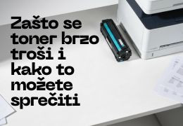 Zašto se toner brzo troši i kako to možete sprečiti