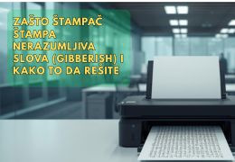 Zašto štampač štampa nerazumljiva slova (gibberish) i kako to da rešite